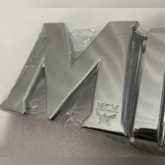 Black MCM Belt Silver Buckle ONE SIZE Brand New Comes With Box And Dust Bag - Picture 2 of 9